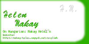 helen makay business card